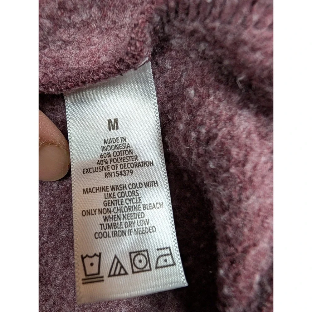 Aeropostale Kids Medium Mauve Burgundy Pullover Hoodie Sweatshirt